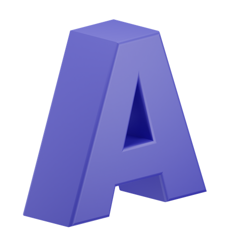 Um alfabeto  3D Illustration
