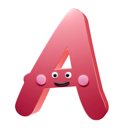 Ein Alphabet  3D Icon