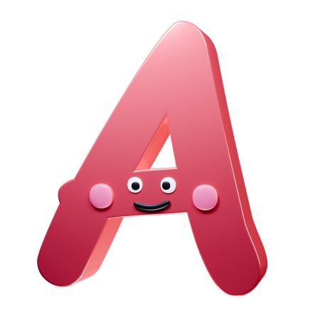 A Alphabet  3D Icon