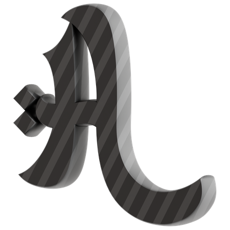 A Alphabet  3D Icon