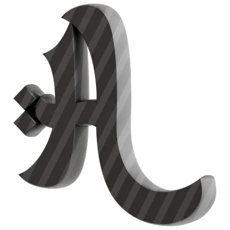 A Alphabet  3D Icon