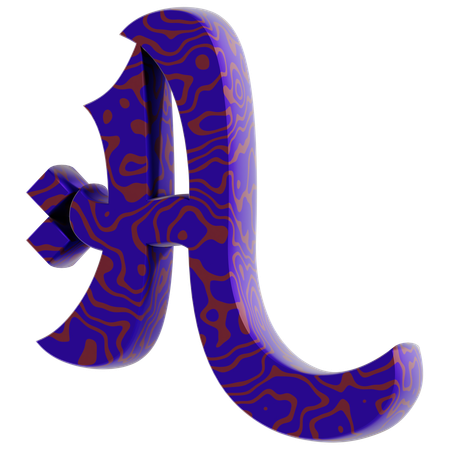 A Alphabet  3D Icon