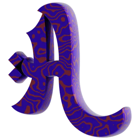 A Alphabet  3D Icon