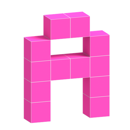 A Alphabet  3D Icon