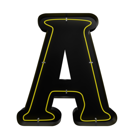 A Alphabet  3D Icon