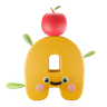 a alphabet emoji 3d