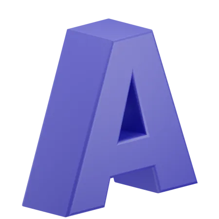 A Alphabet 3D Illustration