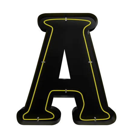 Ein Alphabet  3D Icon