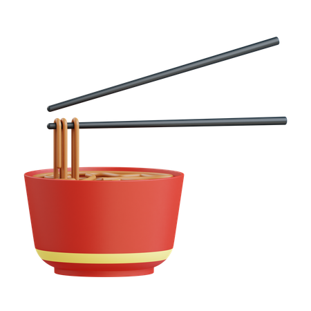 A bowl of noodles  3D Icon