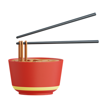 A bowl of noodles  3D Icon