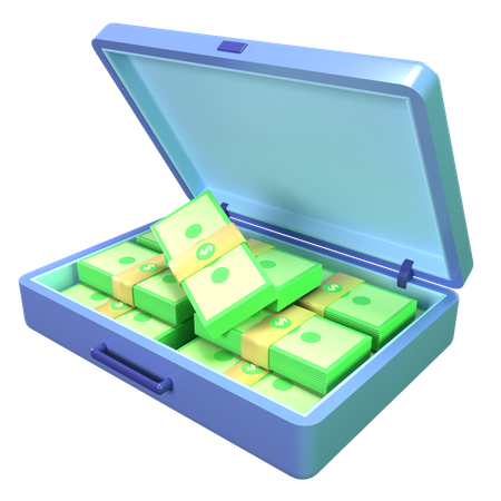 A Box Of Moneyy  3D Icon