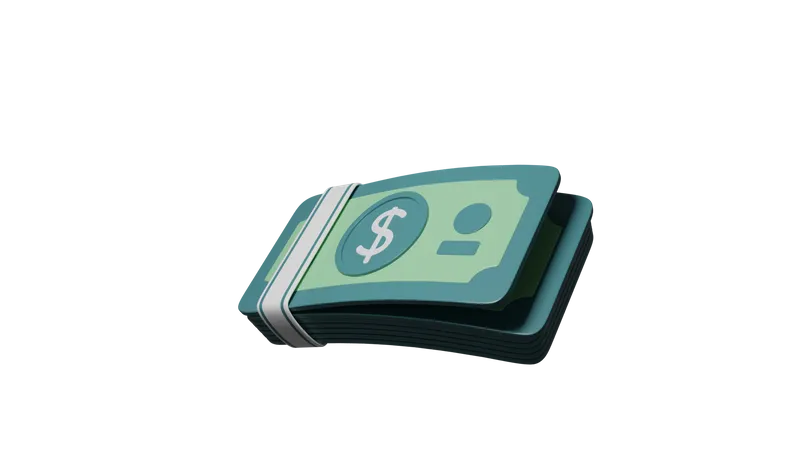 A Bundle Of Money  3D Icon