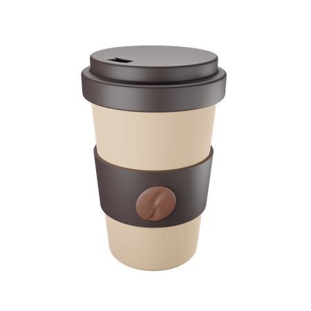 A Cup Of Coffe 3D Illustration