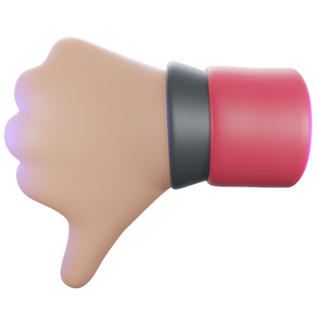 A diferencia del gesto con la mano  3D Icon