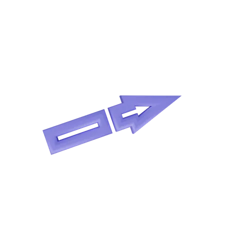 Droite  3D Icon