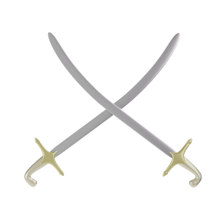 A espada fundadora Catar  3D Icon