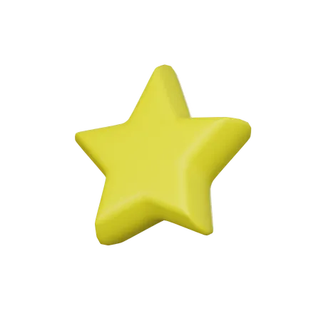 A estrela  3D Icon