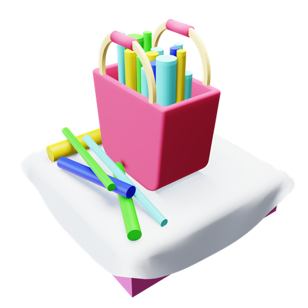 A Fully Loaded Shopping Bag  3D Icon