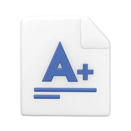 A Grade 3D Icon
