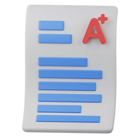 A Grade  3D Icon