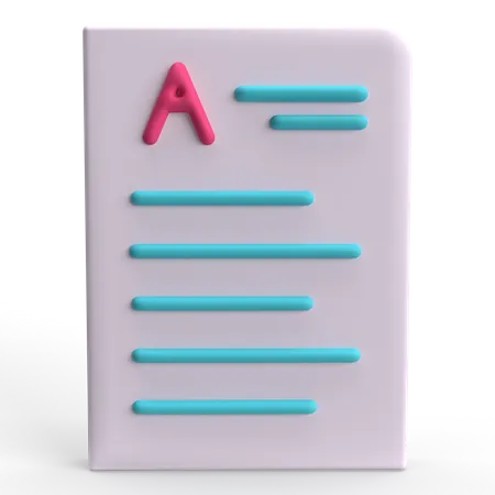 A Grade  3D Icon
