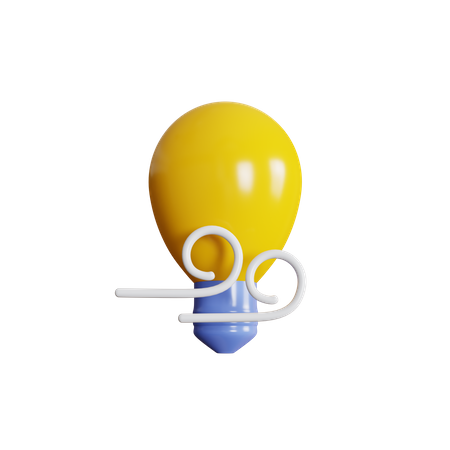A ideia passou com o vento  3D Icon