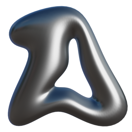 A Latter Abstract Shape  3D Icon
