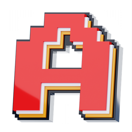A Letter  3D Icon