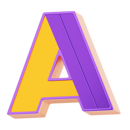 A Letter  3D Icon