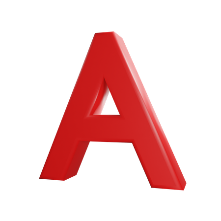 A Letter  3D Icon