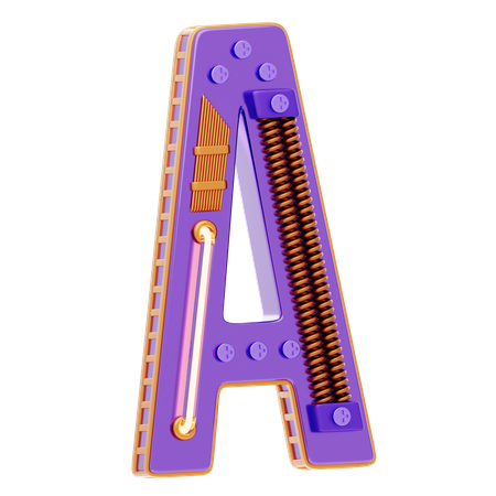 A Letter  3D Icon