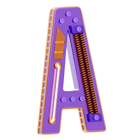 A Letter  3D Icon