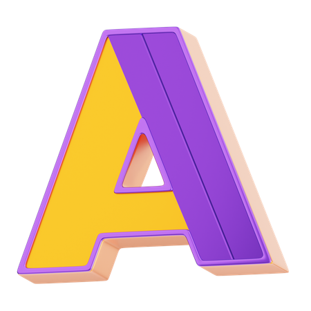 A Letter  3D Icon