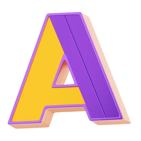 A Letter  3D Icon