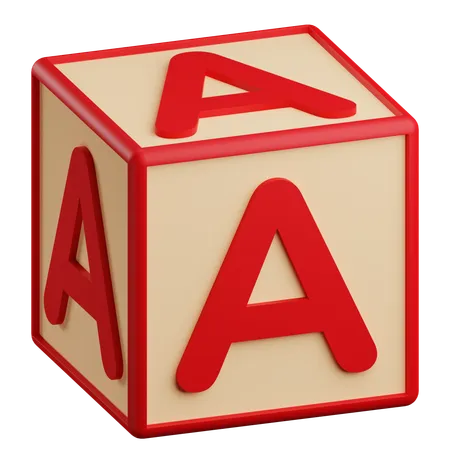 3 D A Letter Illustration 3D Icon