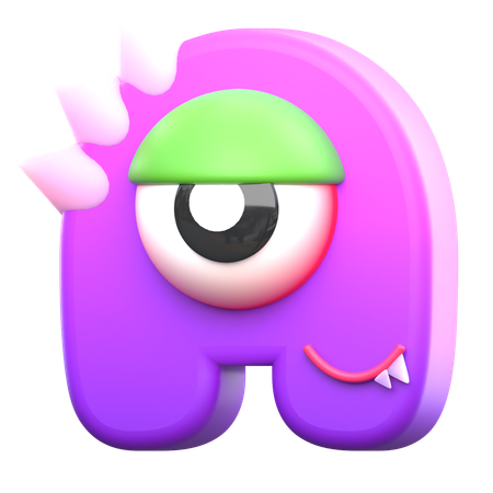 A Monster Alphabet  3D Icon