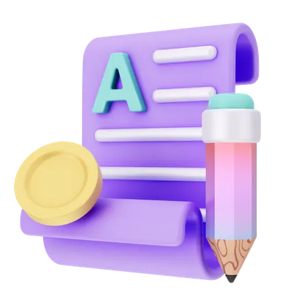 A Result  3D Icon