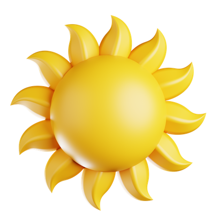 A Sun  3D Icon