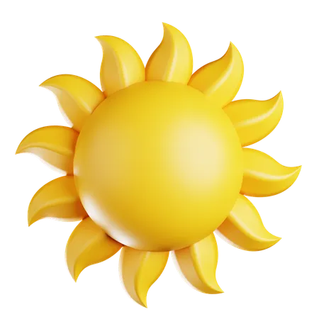 A Sun  3D Icon
