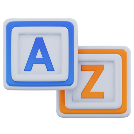 A To Z  3D Icon