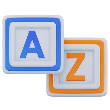 A To Z  3D Icon