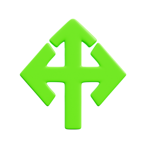 Trois façons  3D Icon