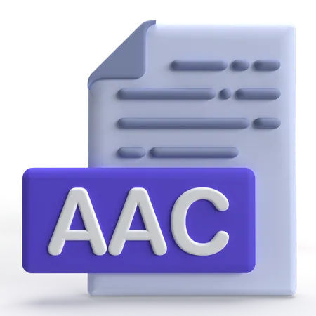 Aac-Datei  3D Icon