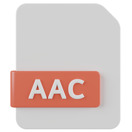 Aac-Datei  3D Icon