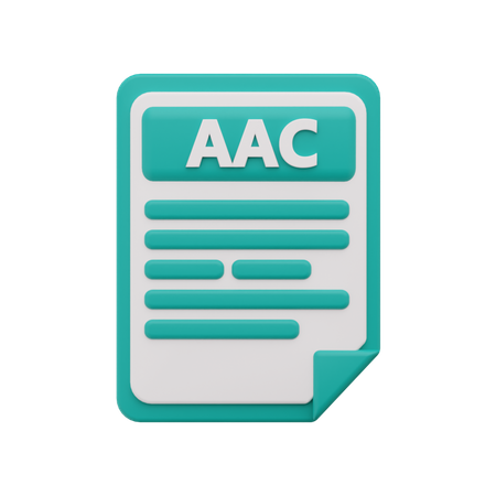 Aac-Datei  3D Icon