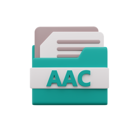 Aac-Datei  3D Icon