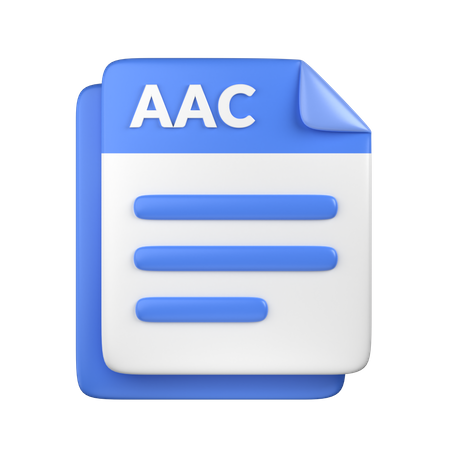 Aac-Datei  3D Icon
