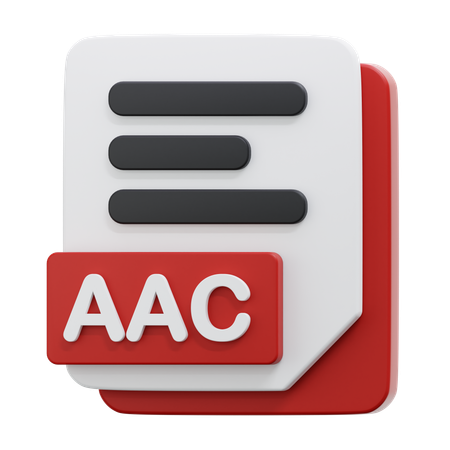 AAC FILE  3D Icon