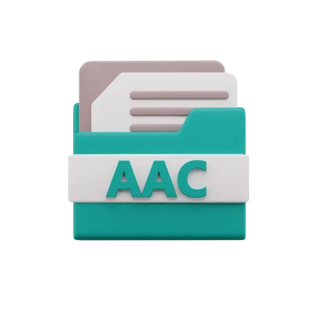 Aac File  3D Icon