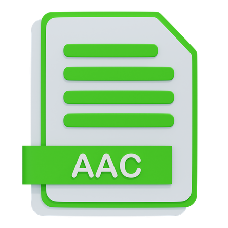 AAC File  3D Icon